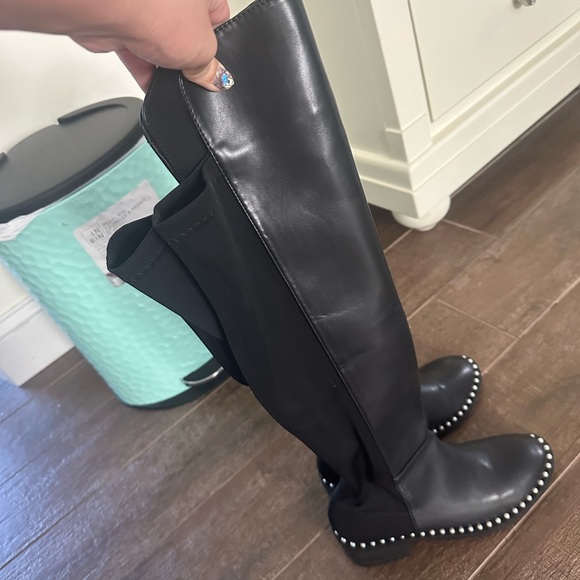 Black long pearl boot - Picture 2 of 2